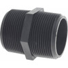 Green Leaf 1-1/2" Polypropylene Plastic Pipe Hex Nipple MIPT x MIPT End Connections M 1120 P - 08802886
