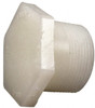 NIBCO 1-1/2" PVDF Plastic Pipe Threaded Plug Schedule 80, MIPT End Connections CE02400 - 70370119