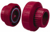 NIBCO 3/4" PVDF Plastic Pipe Threaded Union Schedule 80, FIPT x FIPT End Connections CD04300 - 70012844