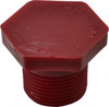 NIBCO 1" PVDF Plastic Pipe Threaded Plug Schedule 80, MIPT x MIPT End Connections CD02350 - 69991537