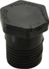 NIBCO 1/2" Polypropylene Plastic Pipe Threaded Plug Schedule 80, MPT End Connections CC03550 - 85819787