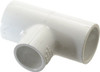 Value Collection 3/4 x 3/4 x 1/2" PVC Plastic Pipe Tee Schedule 40, Slip x Slip x Slip End Connections 401-101 - 36998540