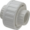 Value Collection 1/2" PVC Plastic Pipe Union with EPDM O-Ring Schedule 40, FIPT x FIPT End Connections 498-005 - 74031725