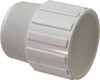 Value Collection 2-1/2" PVC Plastic Pipe Male Adapter Schedule 40, MIPT x Slip End Connections 436-025 - 36999407