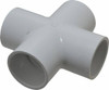 Value Collection 1-1/2" PVC Plastic Pipe Cross Schedule 40, All Slip End Connections 420-015 - 36999126