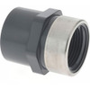 Value Collection 1" PVC Plastic Pipe Reinforced Female Adapter Slip x SR FIPT End Connections 835-010SR - 37002078