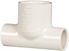 Value Collection 1/2 x 1/2 x 1" PVC Plastic Pipe Reducing Tee Schedule 80, All Slip End Connections 401-075 - 89492979
