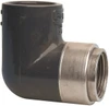 Value Collection 3/4" PVC Plastic Pipe 90° Elbow Schedule 80, PVC Slip x Brass Fipt End Connections 807-007BR - 74031816
