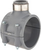 Value Collection 4 x 1-1/4" CPVC Plastic Pipe Clamp On Saddle with Viton O-Ring Schedule 80, Pipe O.D. x SR Fipt End Connections 867V-418CSR - 89492615