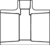 Value Collection 8 x 8 x 6" PVC Plastic Pipe Reducing Tee Schedule 40, All Slip End Connections 401-585 - 89493027