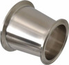 VNE 3 x 2-1/2" Clamp Style Sanitary Stainless Steel Pipe Concentric Reducer Tube OD Connections, Grade 304 EG31CC3.0X2.5 - 04533048