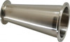 VNE 2-1/2 x 1-1/2" Clamp Style Sanitary Stainless Steel Pipe Concentric Reducer Tube OD Connections, Grade 304 EG31CC2.5X1.5 - 04532990