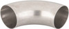 VNE 4" Unpolished Style Sanitary Stainless Steel Pipe 90° Elbow Butt Weld x Butt Weld Connections, Grade 316L V2WC-6L4.0 - 04661138