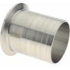 VNE 2" Clamp Style Sanitary Stainless Steel Pipe Rubber Hose Adapter Tube OD Connections, Grade 304 EG14RT2.0 - 04530374