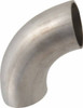 VNE 1-1/4" Unpolished Style Sanitary Stainless Steel Pipe 90° Elbow Butt Weld x Butt Weld Connections, Grade 304 V2WC1.25 - 04661187