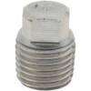 Merit Brass 1/4" 304/304L Stainless Steel Pipe Square Head Plug MNPT Ends, 3,000 psi 3417DA-04 - 08029829