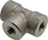Merit Brass 1/8" 304/304L Stainless Steel Pipe Tee FNPT x FNPT x FNPT Ends, 3,000 psi 3406D-02 - 08028755