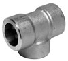 Merit Brass 1-1/4" 304 Stainless Steel Pipe Tee Socket Weld x Socket Weld x Socket Weld Ends, 3,000 psi SW3406D-20 - 09871179