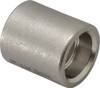 Merit Brass 1/2" 316 Stainless Steel Pipe Coupling Socket Weld x Socket Weld Ends, 150 psi SWM611-08 - 32137895