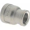 Merit Brass 1/2 x 3/8" 316 Stainless Steel Pipe Reducer Coupling FNPT x FNPT Ends, 150 psi K612-0806 - 36901692
