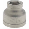 Merit Brass 1-1/4 x 3/4" 316 Stainless Steel Pipe Reducer Coupling FNPT x FNPT Ends, 150 psi, 1-29/32" OAL K612-2012 - 33095241