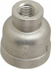 Merit Brass 3/4 x 1/4" 316 Stainless Steel Pipe Reducer Coupling FNPT x FNPT Ends, 150 psi, 1-1/2" OAL K612-1204 - 80905763
