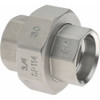 Merit Brass 3/4" 316 Stainless Steel Pipe Union Socket Weld x Socket Weld Ends, 150 psi SWM687-12 - 32137846