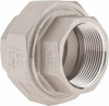 Merit Brass 1-1/2" 316 Stainless Steel Pipe Union FNPT x FNPT Ends, 150 psi K687-24 - 36902443