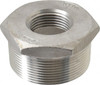 Merit Brass 2 x 1" 304 Stainless Steel Pipe Hex Bushing MNPT x FNPT Ends, 150 psi, 1-7/16" OAL K414-3216 - 67210898