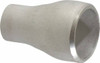 Merit Brass 1 x 1/2" 316L Stainless Steel Pipe Concentric Reducer Butt Weld x Butt Weld Ends, Schedule 10 01612-1608 - 75768838