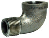 Merit Brass 3" 316 Stainless Steel Pipe 90° Elbow FNPT x MNPT Ends, 150 psi, 6-3/8" OAL K603-48 - 33095456