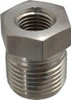Made in USA 1/2 x 1/4" 316 Stainless Steel Pipe Hex Bushing MNPTF x FNPTF Ends P-1/2X1/4-PTR - 76041599