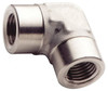 Made in USA 1/2" 316 Stainless Steel Pipe 90° Female Elbow FNPTF x FNPTF Ends P-1/2-FF - 76040849