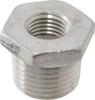 Value Collection 1/2 x 1/4" 304 Stainless Steel Pipe Hex Bushing MNPT x FNPT Ends, 150 psi SF001 - 36900546