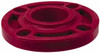 NIBCO 2" Pipe, 6" OD, PVDF Threaded Pipe Flange Schedule 80, Red CD04748 - 70013438
