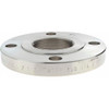 Merit Brass 2-1/2" Pipe, 7" OD, Stainless Steel, Threaded Pipe Flange 5-1/2" Across Bolt Hole Centers, 3/4" Bolt Hole, 150 psi, Grades 316 & 316L A635-40 - 36902559