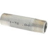 Merit Brass 1/2 x 3" 6061 Aluminum Pipe Nipple Threaded, Schedule 40 8008-300 - 57067613