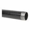 B&K Mueller Schedule 40, 2" Diam x 18" Long Steel Black Pipe Nipple Threaded 588-180HC - 62145511