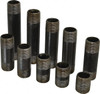 B&K Mueller 60 Piece, 1" Pipe, Black Finished Steel Pipe Nipple Set Schedule 40, (6) Close, (6) 2, (6) 2-1/2, (6) 3, (6) 3-1/2, (6) 4, (6) 4-1/2, (6) 5, (6) 5-1/2, (6) 6 585-000 - 04182051
