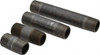 Made in USA 100 Piece, 1/2" Pipe, Black Finished Steel Pipe Nipple Set Schedule 40, (20) Close, (10) 1-1/2, (15) 2, (10) 2-1/2, (10) 3, (5) 3-1/2, (10) 4, (5) 4-1/2, (5) 5, (5) 5-1/2, (5) 6 0334040805 - 74025701