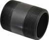 NIBCO 2" Pipe, 3" Long Polypropylene Threaded Plastic Pipe Nipple Schedule 80, Black CC07950 - 86519931