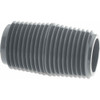 Value Collection 1/2" Pipe, 1-1/2" Long PVC Threaded Plastic Pipe Nipple Schedule 80, Gray 882-015 - 37004447