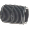 Value Collection 3/4" Pipe, 1-3/8" Long PVC Threaded Plastic Pipe Nipple Schedule 80, Gray 883-005 - 37004546