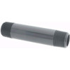 Value Collection 3/4" Pipe, 4-1/2" Long PVC Threaded Plastic Pipe Nipple Schedule 80, Gray 883-045 - 37004611