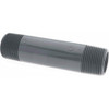 Value Collection 1" Pipe, 5" Long PVC Threaded Plastic Pipe Nipple Schedule 80, Gray 884-050 - 37004728