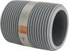 Value Collection 1-1/4" Pipe, 2" Long CPVC Threaded Plastic Pipe Nipple Schedule 80, Gray 885-020C - 37005352