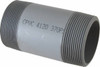 Value Collection 3" Pipe, 6" Long CPVC Threaded Plastic Pipe Nipple Schedule 80, Gray 889-060C - 37005873