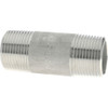 Merit Brass 3/4 x 2.5" 304/304L Stainless Steel Pipe Nipple Welded, Threaded, Schedule 40 4012-250 - 36903631