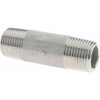 Merit Brass 3/8 x 2" 316/316L Stainless Steel Pipe Nipple Seamless, Threaded, Schedule 80 6506-200 - 36907087