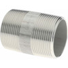 Merit Brass 1-1/2 x 2.5" 304/304L Stainless Steel Pipe Nipple Welded, Threaded, Schedule 40 4124-250 - 36904027